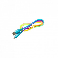 Дата кабель USB 2.0 AM to Lightning 1.0m rainbow Dengos (NTK-L-SET-RAINBOW) (321458)