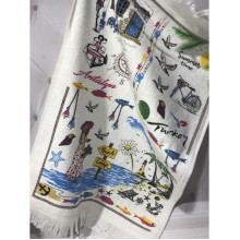 Набір 12 кухонних рушників By IDO Antalya Summer 40х60 махра/велюр (184658)