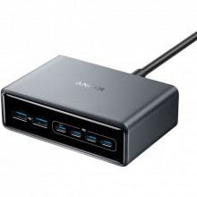 Зарядное устройство Anker GaNPrime 200W 4xUSB-C PD + 2xUSB-A Black (A2683341) (255658)
