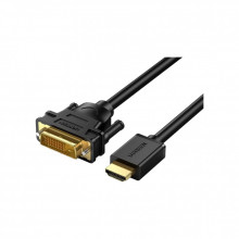 Кабель мультимедийный HDMI M to DVI M 2.0m HD106 black Ugreen (10135) (320658)