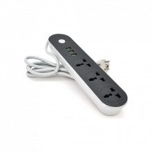 Сетевой фильтр питания Voltronic TВ-Т56, 3роз, 3*USB Black (ТВ-Т56-Black) (316068)