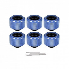 Фитинг для СЖО ThermalTake Pacific C-Pro G1/4 PETG 16mm OD Fitting Kit - Blue (CL-W210-CU00BU-B) (237268)
