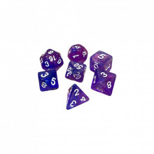 Набор кубиков для настольных игр Games 7 Days Double Glitter 7 Dice Set - Blue-Purple (g7dglitdc14) (269268)