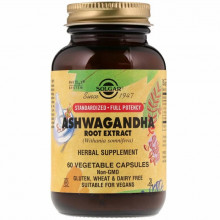 Травы Solgar Ашваганда (Экстракт Корня), Ashwagandha Root Extract, 60 ка (SOL-04104) (305268)