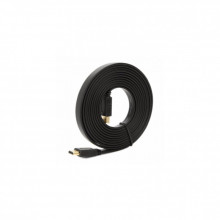Кабель мультимедийный HDMI M to HDMI M 5.0m V1.4 black Merlion (YT-HDMI(M)/(M)SLIM-5.0m/01072) (320368)