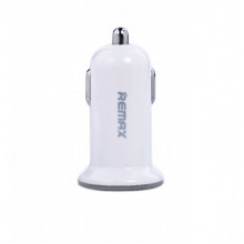 Автомобильное зарядное устройство Remax Mini USBx2 2.4A/1A White (252568)