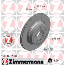 Тормозной диск ZIMMERMANN 150.3432.20 (299568)