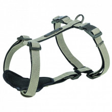 Шлей для собак Trixie CityStyle H-harness Хлопок L–XL 75–120 см 25 мм Светло-серая (4053032682689) (310568)