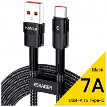 Дата кабель USB 2.0 AM to USB-C 3.0m 7A black Essager (EXCT-XCC01) (324568)