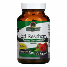 Травы Nature's Answer Красная малина, 950 мг, Red Raspberry, 90 вегетарианских капсул (NTA-16318) (308768)