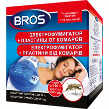 Фумигатор Bros + 10 пластин против комаров (5904517061149/5904517026193/5904517269446) (202968)