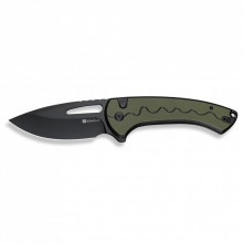 Нож Sencut Squiggy, Black/Green G10, Darkwash (S24082A-2) (280078)