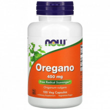 Травы Now Foods Орегано, 450 мг, Oregano, 100 вегетарианских капсул (NOW-04724) (307078)