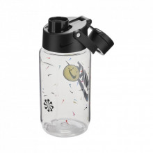 Бутылка для воды Nike TR Renew Recharge Chug Bottle 16 OZ грфічний прозорий, чорний 473 мл N.100.7634.968.16 (887791742377) (282178)
