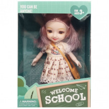Детская кукла "Welcome School" YL605-7/9/10 с сумочкой (Бежевый)