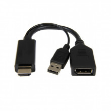 Переходник HDMI to DisplayPort, 4K 30Hz Cablexpert (A-HDMIM-DPF-01) (345278)