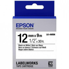 Лента для принтера этикеток Epson LK4WBN (C53S654021) (204378)