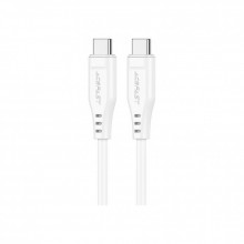 Дата кабель USB-C to USB-C 1.2m 3A TPE C3-03 White Acefast (6974316280859) (322378)