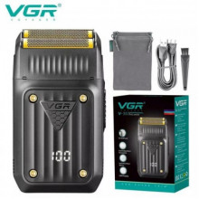 Электробритва VGR V-363 шейвер для сухого бритья с LED Дисплеем Черный (207478)