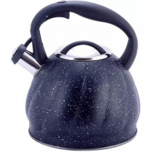 Чайник Kamille Whistling Kettle Marble 3л з нержавіючої сталі зі свистком (чорний мармур) (245478)