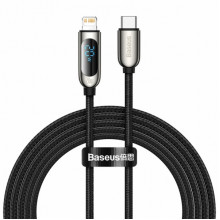 Кабель Baseus Display Fast Charging Type-C to IP 20W 2М Черный (CATLSK-A01) (252578)