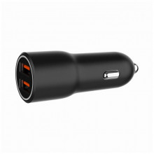 Зарядное устройство Gembird 2xUSB-A (18W QC3.0) black (TA-UC-A2QC36-CAR-01) (343198)