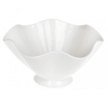 Набір 2 порцелянових салатників "White City Хвиля" 1.4л Ø23см, білий фарфор (253698)