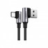 Дата кабель USB 2.0 AM to USB-C 0.5m 3A 90° corner US176 black Ugreen (20855) (324798)