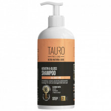 Шампунь для животных Tauro Pro Line Ultra Natural Care Keratin & Gloss 1000 мл (TPL63607) (303209)