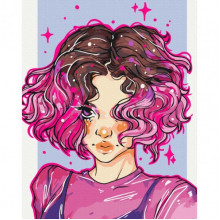 Картина по номерам "Яркие локоны" @nila_art_art BS53521  Brushme 40х50 см