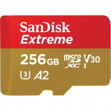 Карта памяти SanDisk 256GB microSD class 10 UHS-I U3 Extreme (SDSQXAV-256G-GN6MN) (165219)