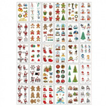 Набор детских временных тату "Рождество и Новый год №2" tattoo-mini-set-cmas-30-2