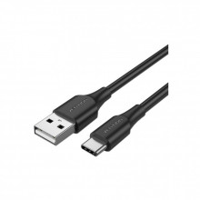 Дата кабель USB 2.0 AM to USB-C 3.0m 3.0A (18W) PVC black VENTION (CTHBI) (343219)