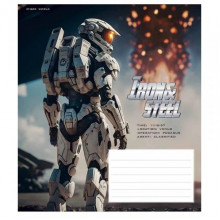 Тетрадь ученическая "Iron&Steel" 012-3284K-3 в клетку, 12 листов