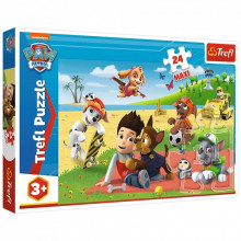 Пазл Trefl Maxi Paw Patrol Веселье на одеяле 24 элемента (5900511143461) (268029)