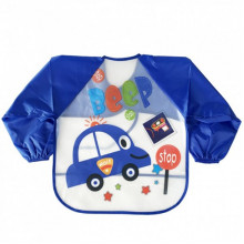 Слюнявчик с рукавами "Авто" MGZ-0610-6 клеенчатый, на завязках