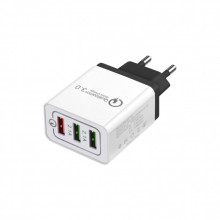 Зарядное устройство XoKo QC-300 3 USB Qualcom 3.0 4.8A Black (QC-300-BK) (198329) Зарядное устройство XoKo QC-300 3 USB Qualcom 3.0 4.8A Black (QC-300-BK) (198329)