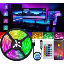 Светодиодная USB, Bluetooth LED лента RGB 5050 влагостойкая с пультом 5 метров RgbPlay (257329)
