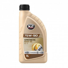 Трансмиссионное масло K2 Synthetic Gear Oil GL-5 75W-90 1 л (O5561E) (295329)