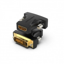 Переходник HDMI F to DVI M 24+1pin black Vention (AILB0) (344329)