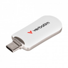 USB флеш накопитель Verbatim 256GB Plectra White USB-C (30230) (317429)