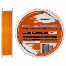 Леска Brain Classic Carp Line (solid orange) 300m 0.35mm 25lb 10.7kg (1858.81.00) (278529)