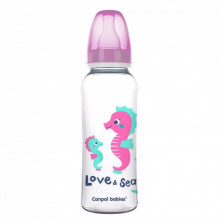 Бутылочка для кормления Canpol babies PP LOVE&SEA 250 мл розовая (59/400_pin) (273629)