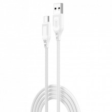 Дата кабель USB 2.0 AM to USB-C 1.0m braided white XO (NB235_C_White) (323729)