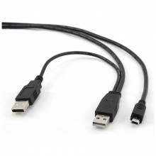 Дата кабель USB 2.0 AM/AM to Mini 5P 0.9m Cablexpert (CCP-USB22-AM5P-3) (174829)