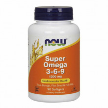 Жирные кислоты Now Foods Супер Омега 3-6-9, Super Omega 3-6-9, , 1200 мг, 90 желатин (NOW-01839) (255239)
