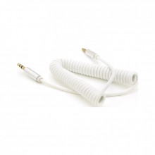 Кабель мультимедийный 3.5mm M to 3.5mm M 1.5m 90° corner white Voltronic (YT-AUXSGJ(M)/(M)-1.5-W) (320239)
