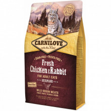 Сухой корм для кошек Carnilove Fresh Chicken and Rabbit for Adult cats 2 кг (8595602527397) (323239)