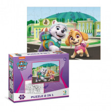 Детские Пазлы 2 в 1 Paw Patrol "Скай и Эверест" DoDo 200161 60 элементов