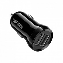 Зарядное устройство Ugreen ED018 24W 2xUSB Car Charger (Black) (50875) (321439)